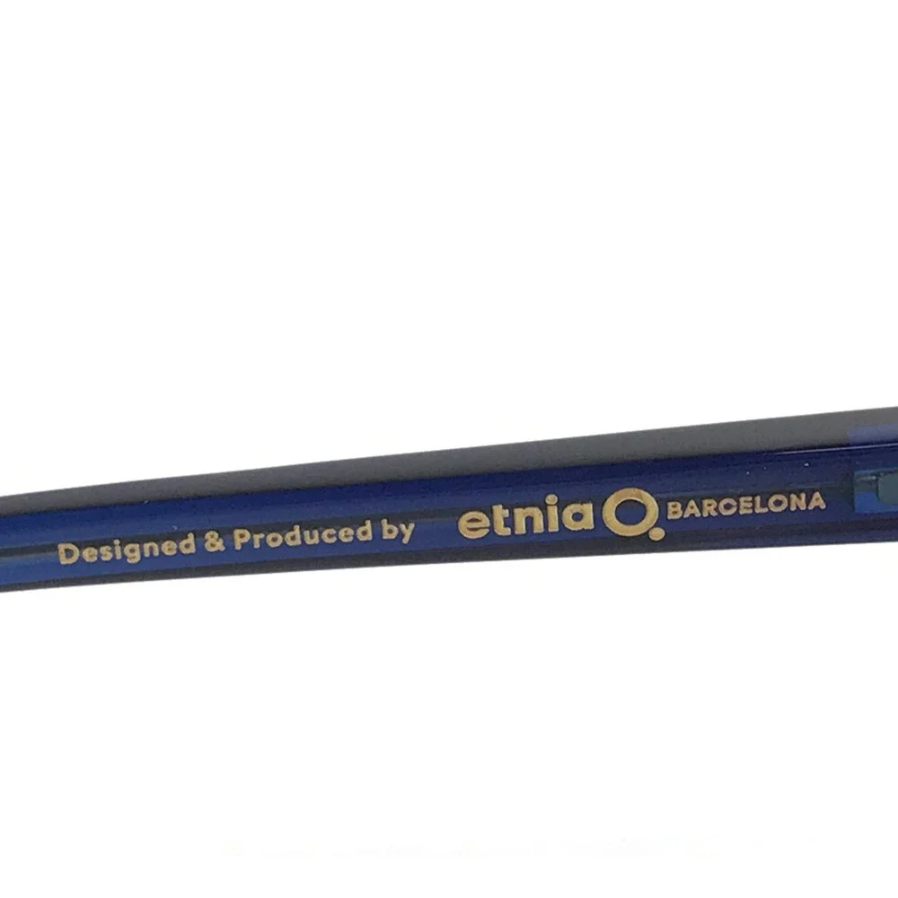 Etnia Barcelona Sunglasses AVINYON 3 DBBR Dark Blue Brown Frames w/ Brown Lenses